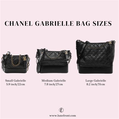 gabrielle chanel travel size|chanel gabrielle bag size comparison.